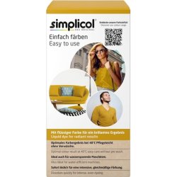 Simplicol Intensive Fabric Dye Mustard Yellow 1027247 Easy Dyeing in the Washing Machine All-in-1 Complete Package