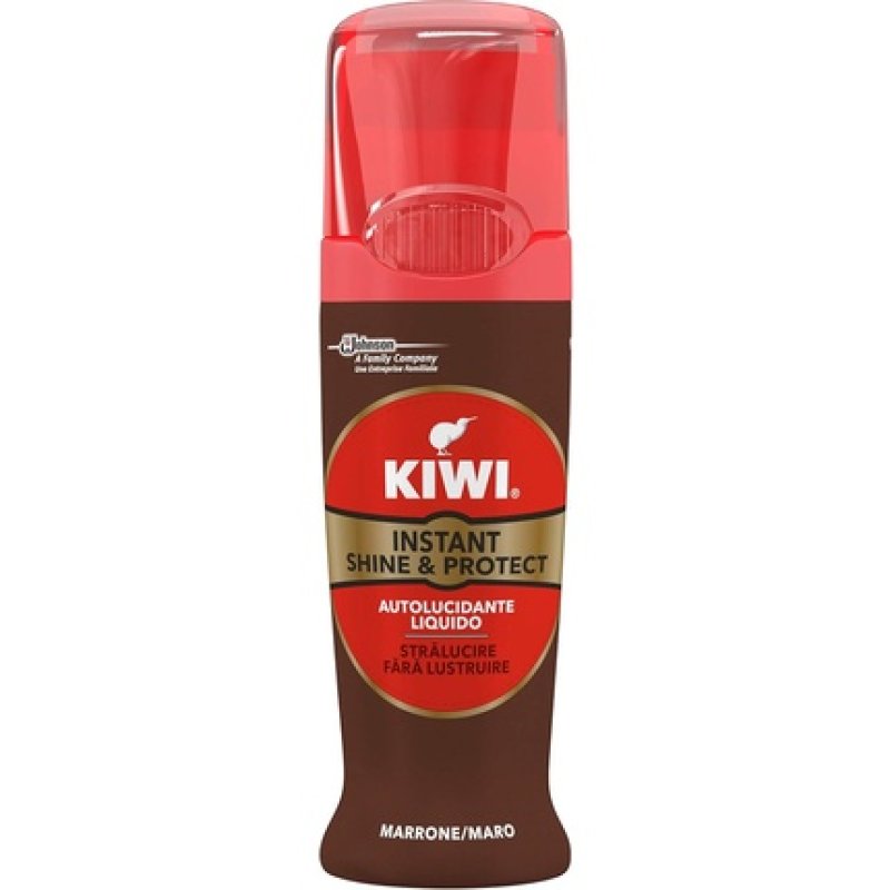 KIWI Shine Shoe Care Wax Cream with Self-Applicator Brown Standard Colorless