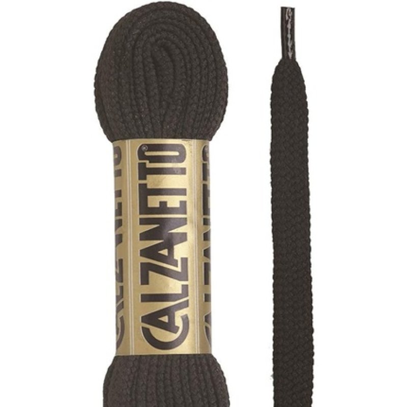 Calzanetto Unisex Flat String, Black Shoe Treatments and Polishing