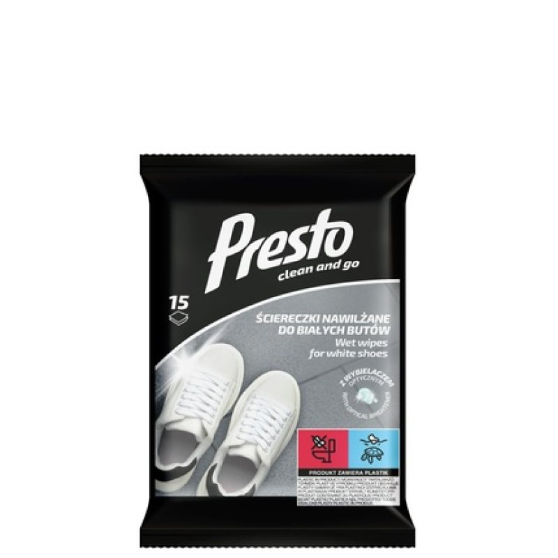 Harper Presto Cleaning Wipes For White Shoes 15 Pieces