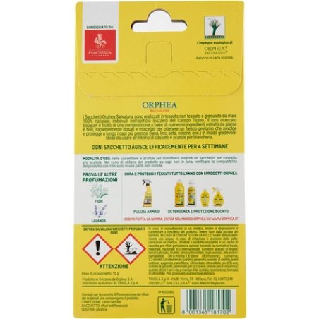 Orphea Tarmicida Sacchetti Misto 4 Pz. - Moth Killer