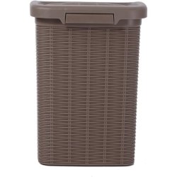Stefanplast Elegance Bathroom Dustbin Dove Grey 20.5 x 20.5 x 28 cm