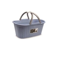 Elegance Laundry Basket Brown 58x38x28 Cm 35 Liters With Handles