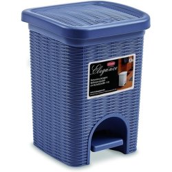 Stefanplast Elegance Bathroom Dustbin Navy Blue 20.5 x 20.5 x 28 cm