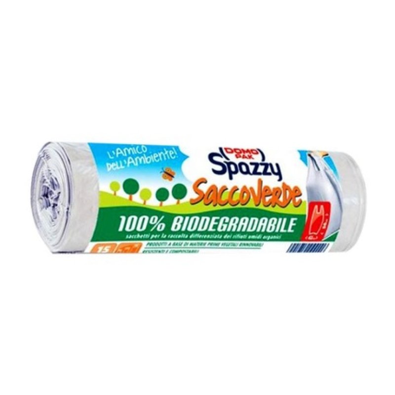 Domopak Domopak Biodegradable Green Bag For Wet Waste 20 Liters