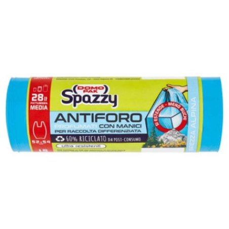 Domopak Domopak Spazzy Trash Bag Alpine Breeze 2 Liters