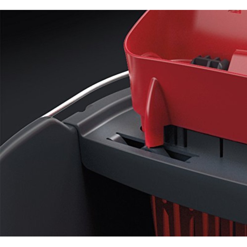 Vileda SuperMocio Revolution Sistema mopping system/bucket Single tank Black, Red, White