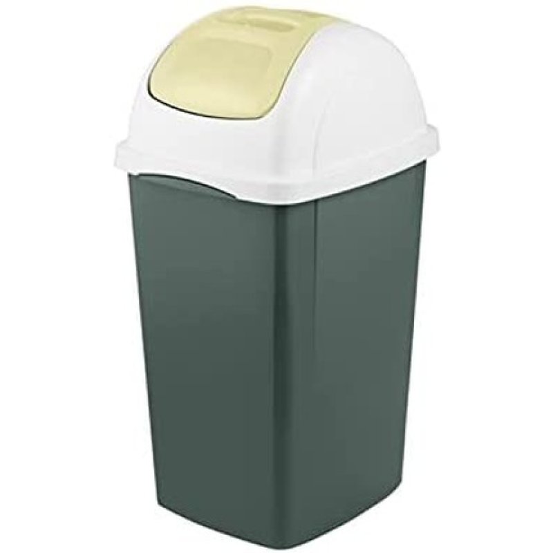 Bama Swingable Trash Can Europa 33L Olive for Outdoor