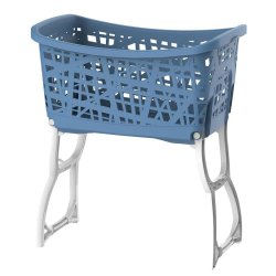 Bama Stand Up Laundry Basket with Legs 60.5 x 40 x 68.5 cm Assorted Colors