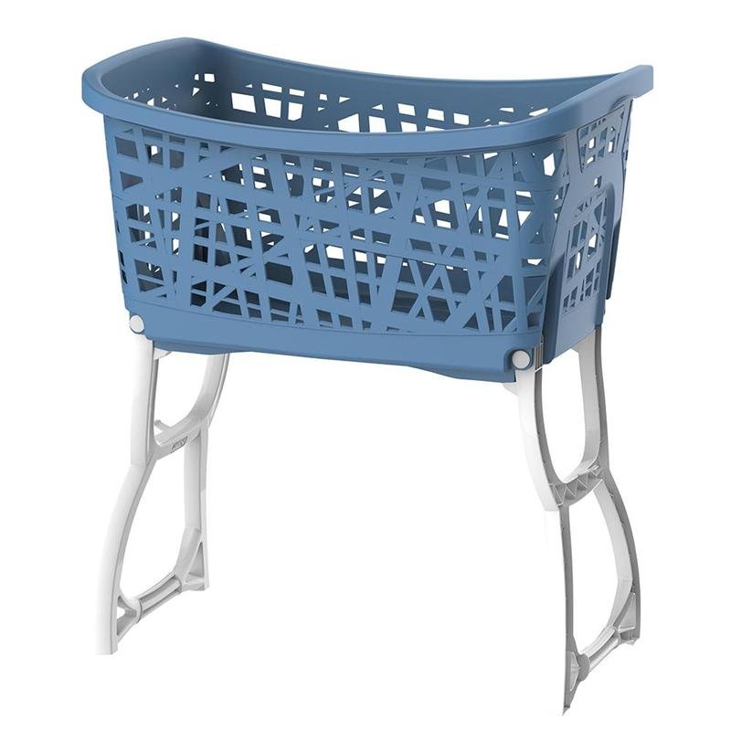 Bama Stand Up Laundry Basket with Legs 60.5 x 40 x 68.5 cm Assorted Colors