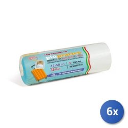 Piupratico 6x Trash Bags 42x50 Bathroom Virosac Shoes 15 Bags