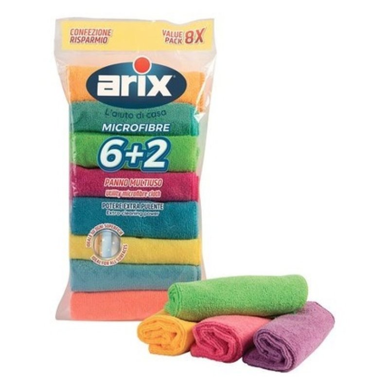 Arix Microfiber Cloth 8 Pieces