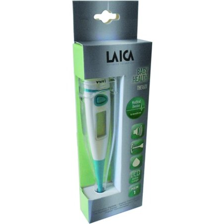 Laica TH3601 Digital Thermometer with Flexible Probe and Easy-to-Read LCD Display