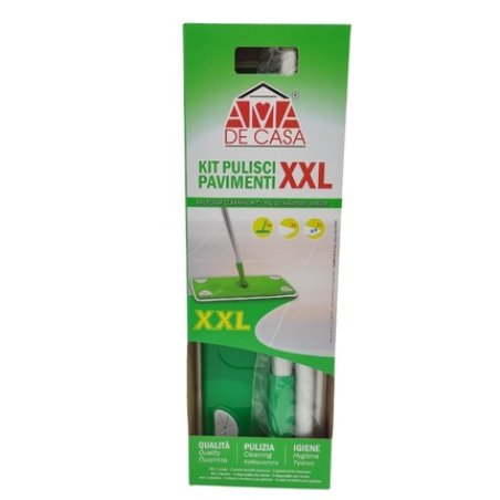 Ama De Casa Ama De Casa Pavimenti Xxl Kit With 2 Replacement Cloths And 2 Wet Replacement Cloths