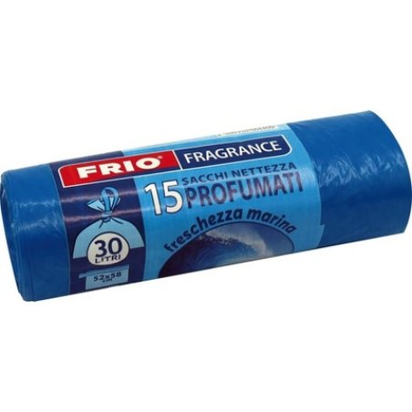 Scented Trash Bags 30 Liters Marine Freshness 52x58cm