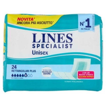Lines Specialist Plus Rectangular Absorbents Pack Of 22