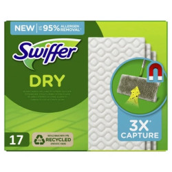 Swiffer Replacement Mop Cloths For Dry Cattura 21x26 Cm 17 Pieces