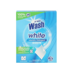 At Home Wash Cleaning Cloths 30 Pieces White