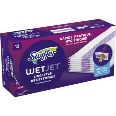 Swiffer Wetjet Mop System 12 Pack Cleaning Cloth Refills