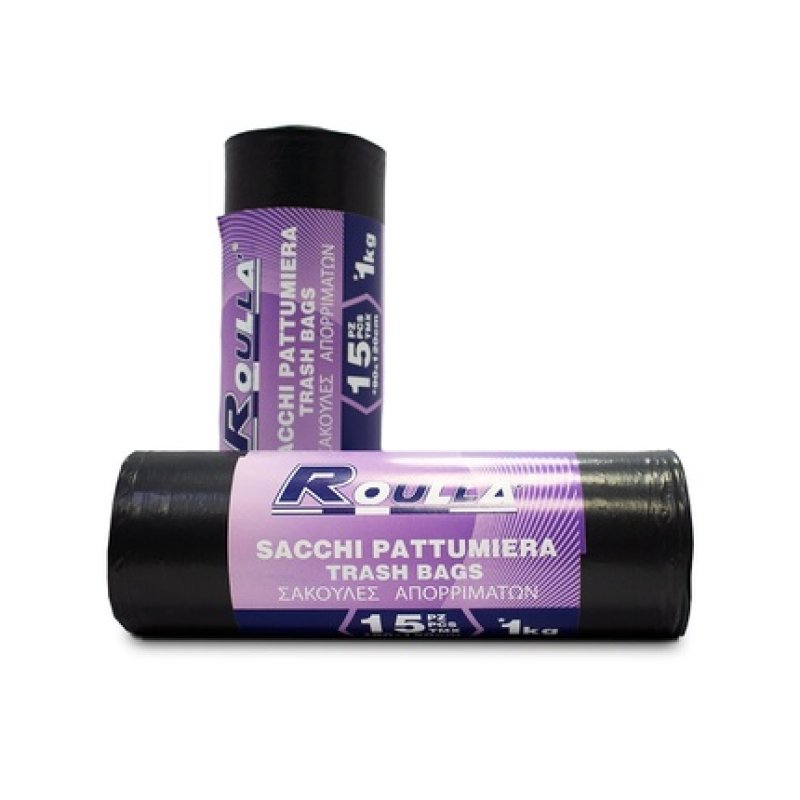 Roull Bags 90 X 120 Black 1 Kg 15 Pieces