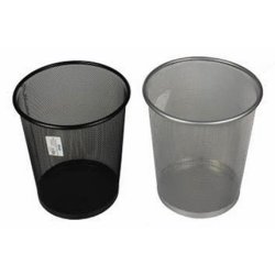 Round Metal Mesh Waste Paper Basket
