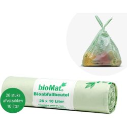 Biomat Compostable Trash Bag With Handle 10 Liters