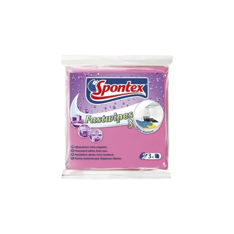Spontex Fast Wipes Universal Cloth 3 Pieces