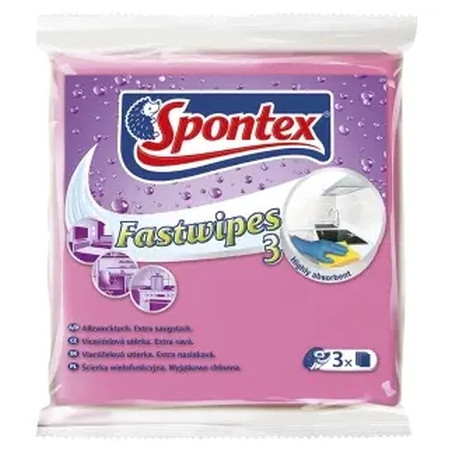 Spontex Fast Wipes Universal Cloth 3 Pieces