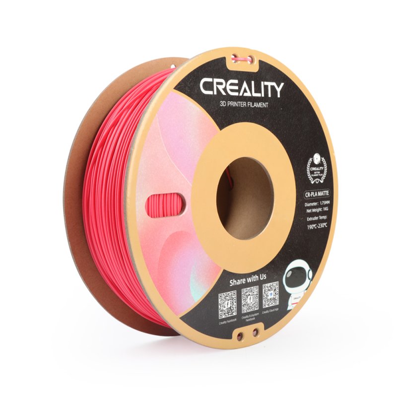 Creality 3301010300 matériel d'impression 3D Acide polylactique (PLA) Rouge 1 kg