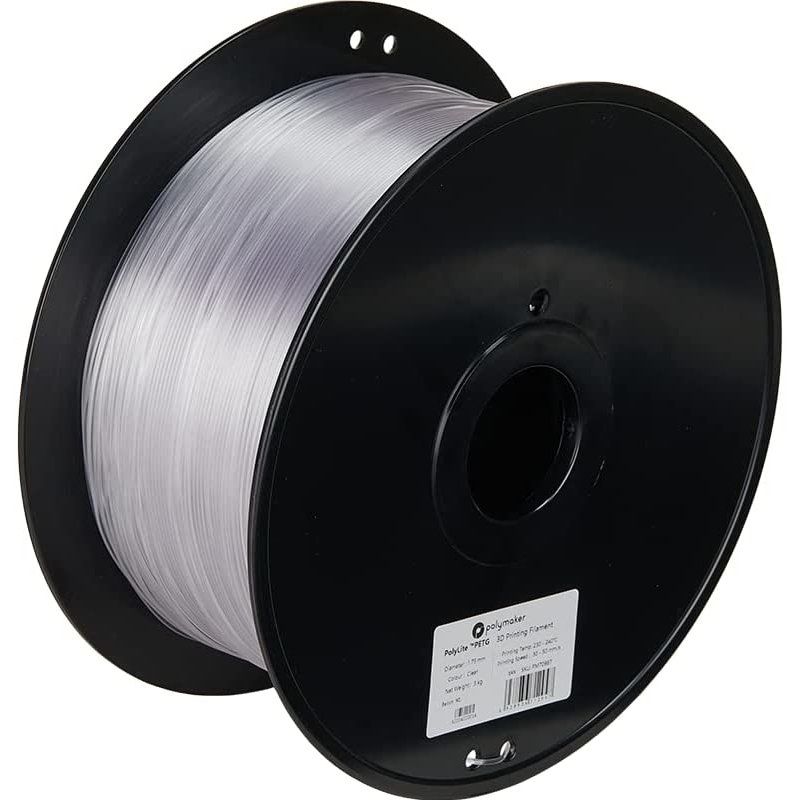Polymaker PB01011 matériel d'impression 3D PETg (polyéthylène téréphtalate glycolisé) Transparent 1 kg