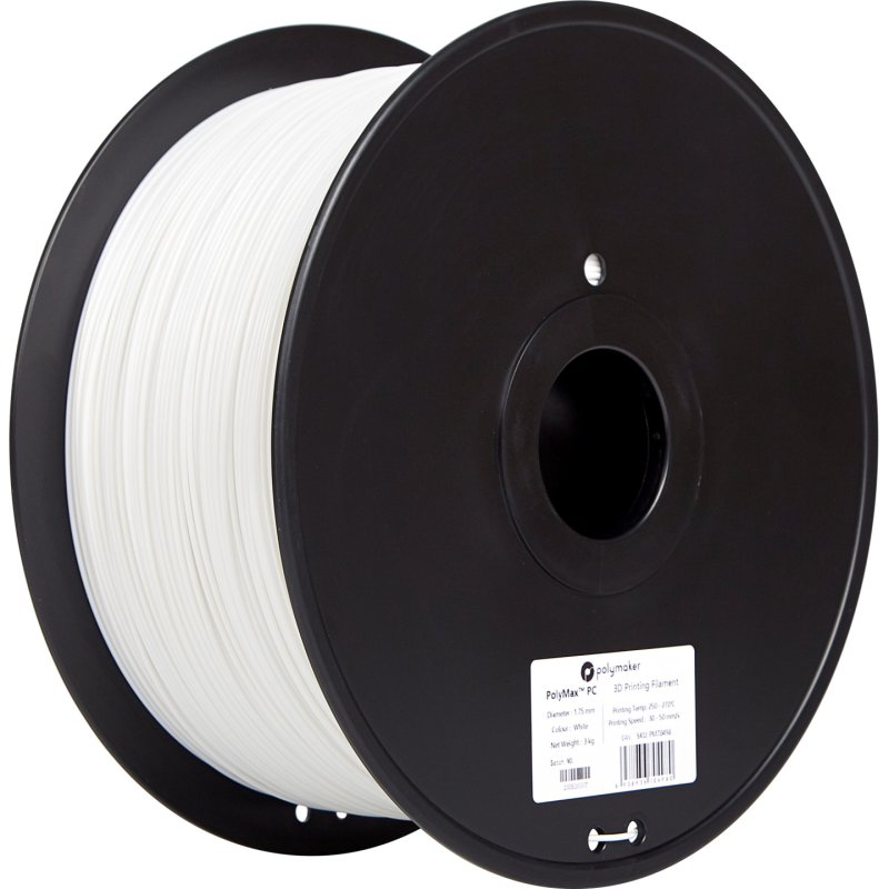 Polymaker PC02006 matériel d'impression 3D Polycarbonate (PC) Blanc 3 kg