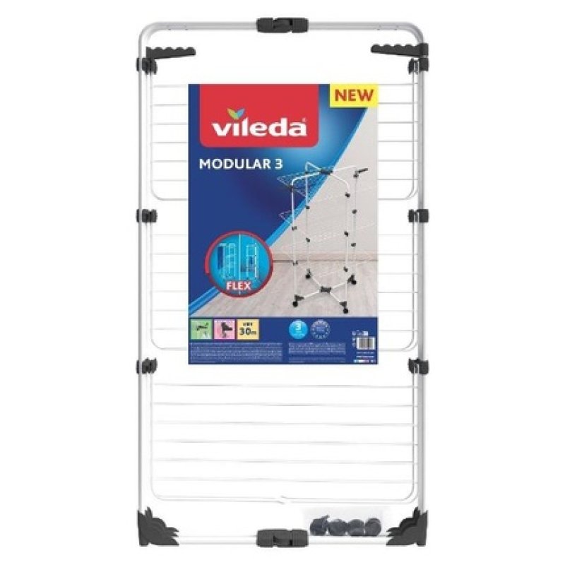 Vileda Modular 3piece Shower Drying Rack
