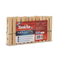 Tonkita Wooden Cloth Pegs 12 S Tk41 Pack Of 20