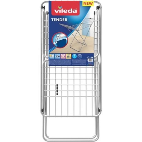 Vileda Tender Steel Clothes Airer - Coarse Kink-Free Clothesline