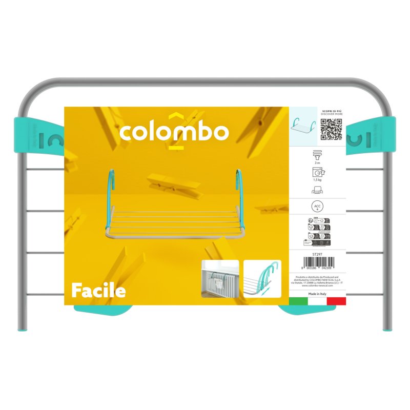 Colombo New Scal Facile Attachable rack Grey, Turquoise