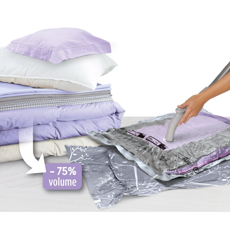 Domopak 913000 sac de stockage de vêtement Argent, Transparent, Blanc