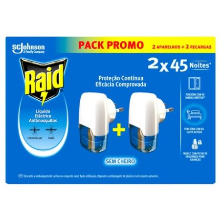 Raid Electric Insecticide Anti Mosquitoes Double Pack 2 X 27 Ml