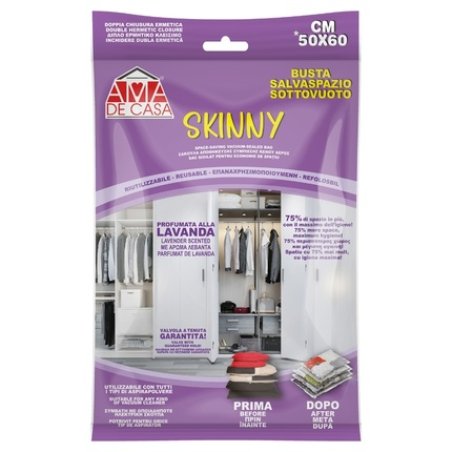 Ama De Casa Space Saving Bag 50 X 60 Cm Skinny Lavender