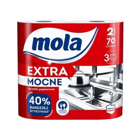 Mola Extra Strong Paper Towel 3ply 2 Rolls
