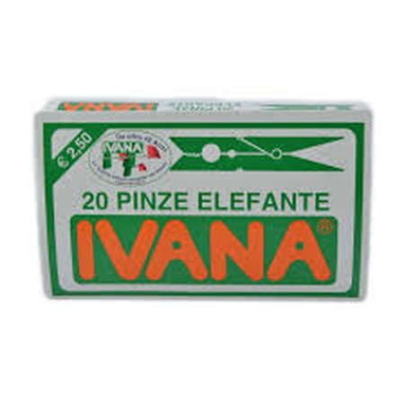Ivana Elephant Plastic Laundry Pegs 20