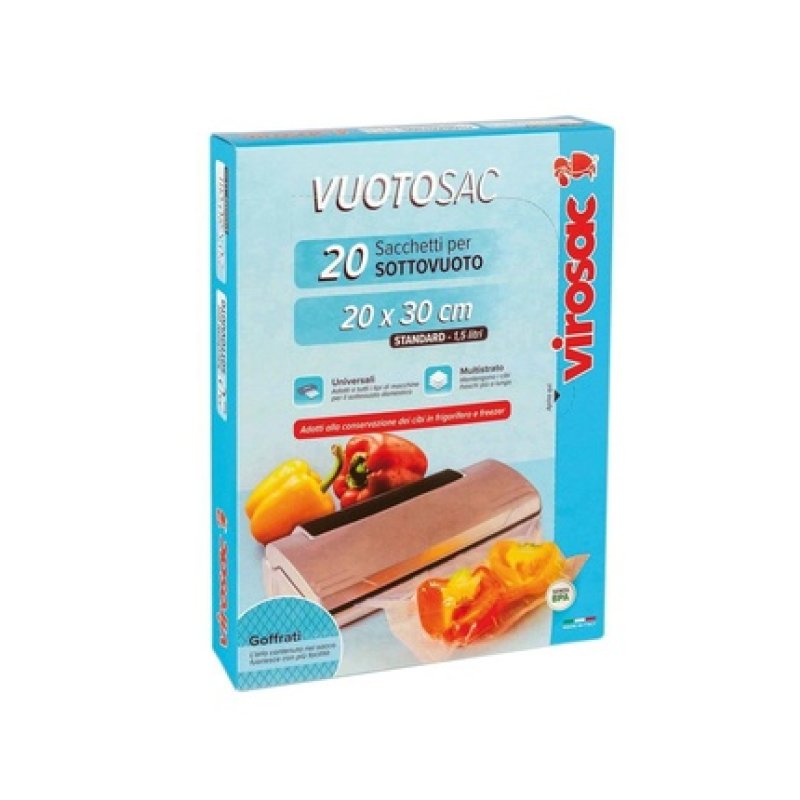 Virosac Vacuum Bags 20 X 30 Cm 20 Pieces