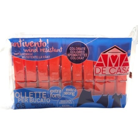 Ama De Casa Extra Strong Orange Clothespins Pack Of 20