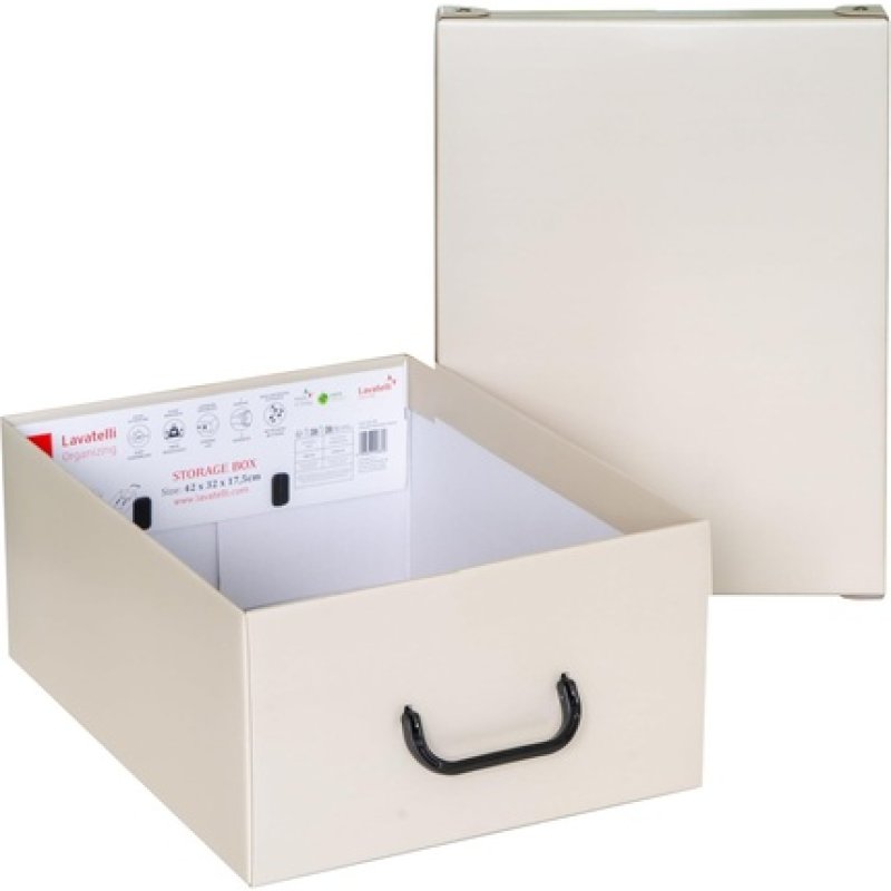 Lavatelli Cardboard Wardrobe Organizer Box with Lid for Clothes