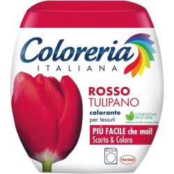 Coloreria Italiana Grey Dye for Fabrics and Clothes in The Washing Machine Tulip Red