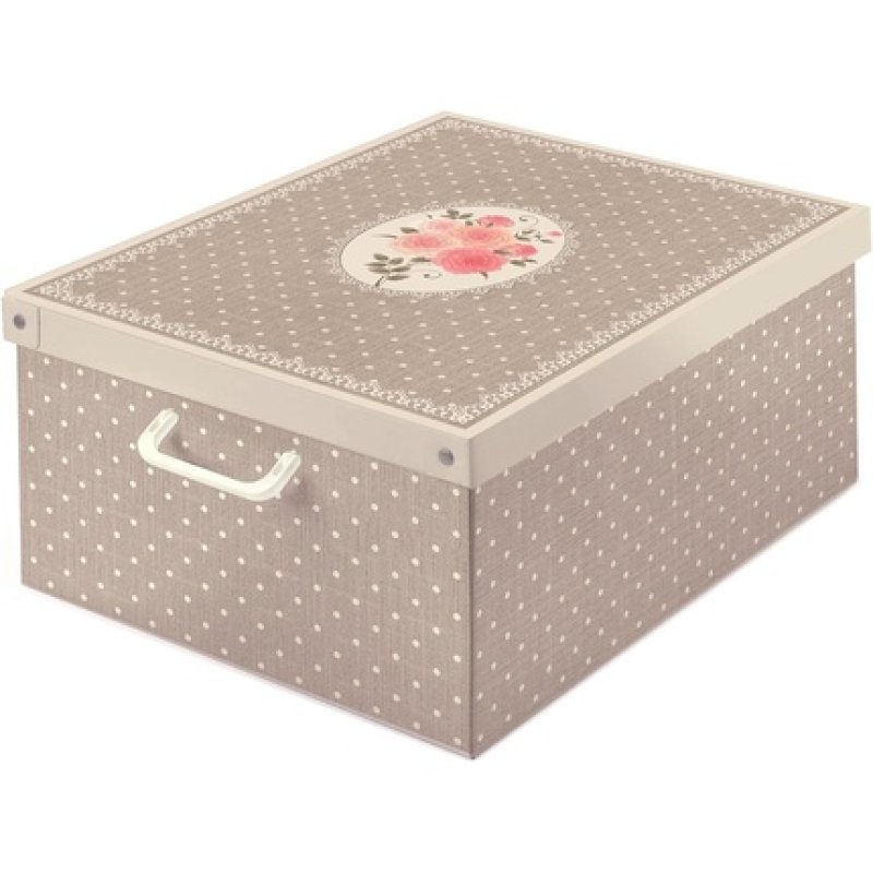 Kanguru Home Storage Box in Cardboard Polka Dot Large