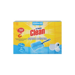 At Home Clean Static Duster Starter Set With 1 Holder And 13 Refills