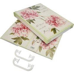 Cardboard Storage Box 23x35x17.5cm Peonies Small