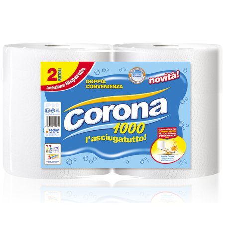 Tedim Industry Corona 500 feuilles Cellulose Blanc