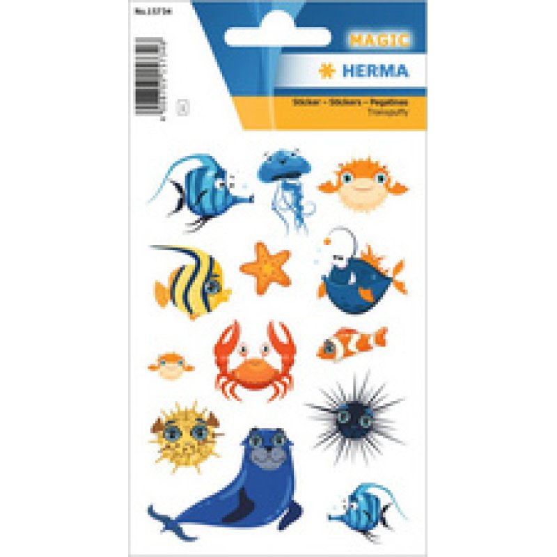 HERMA Sticker MAGIC Tortues, yeux vacillants