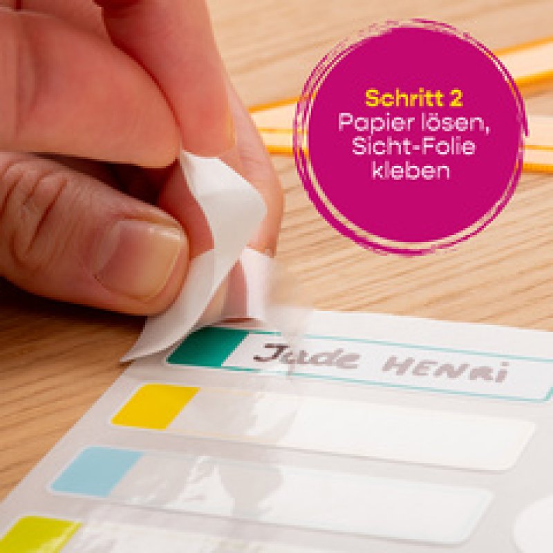 AVERY Étiquette d'identification, imperméable, cadre coloré